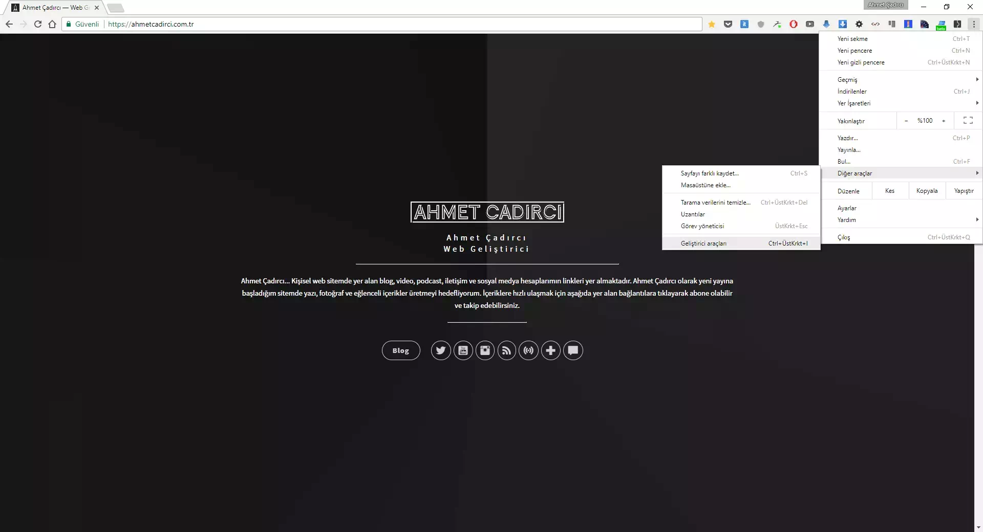 Google Chrome'da Ana Ekrana Ekle Popup Kodu