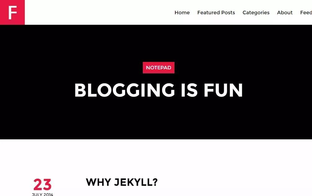 Notepad Jekyll Teması