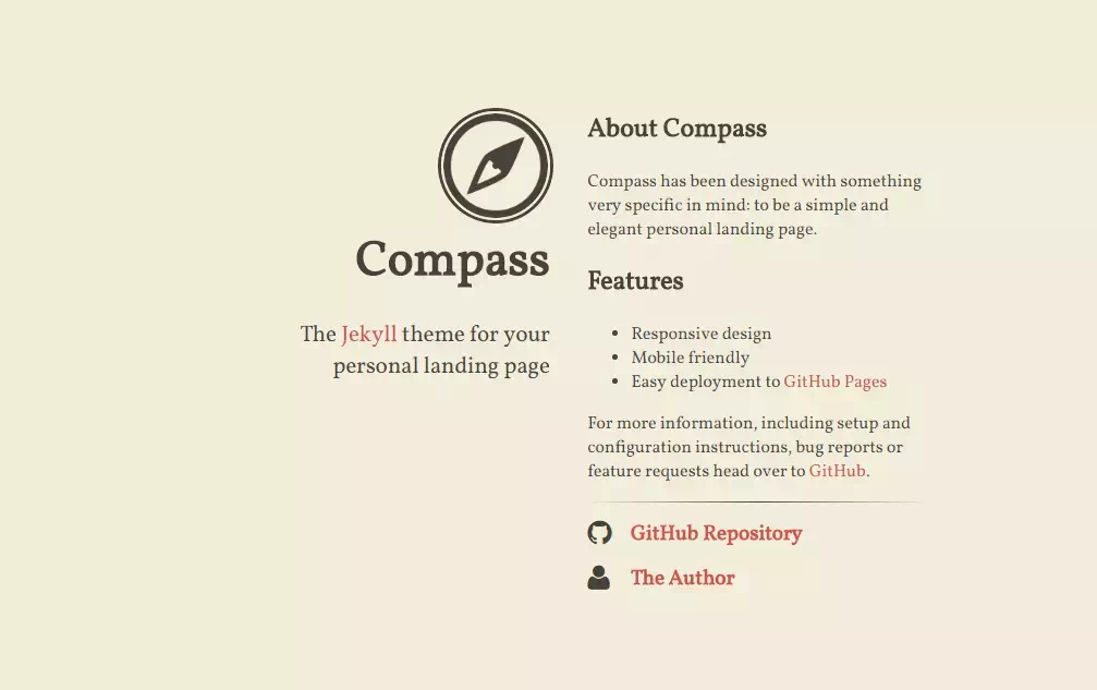 Compass Jekyll Teması