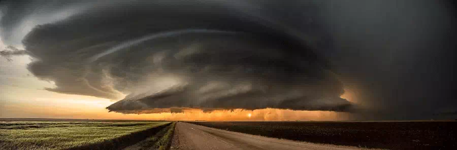 500px.com'da Jay Bell tarafından Leoti Supercell Panorama 1