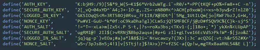 WordPress Secret Key Salt